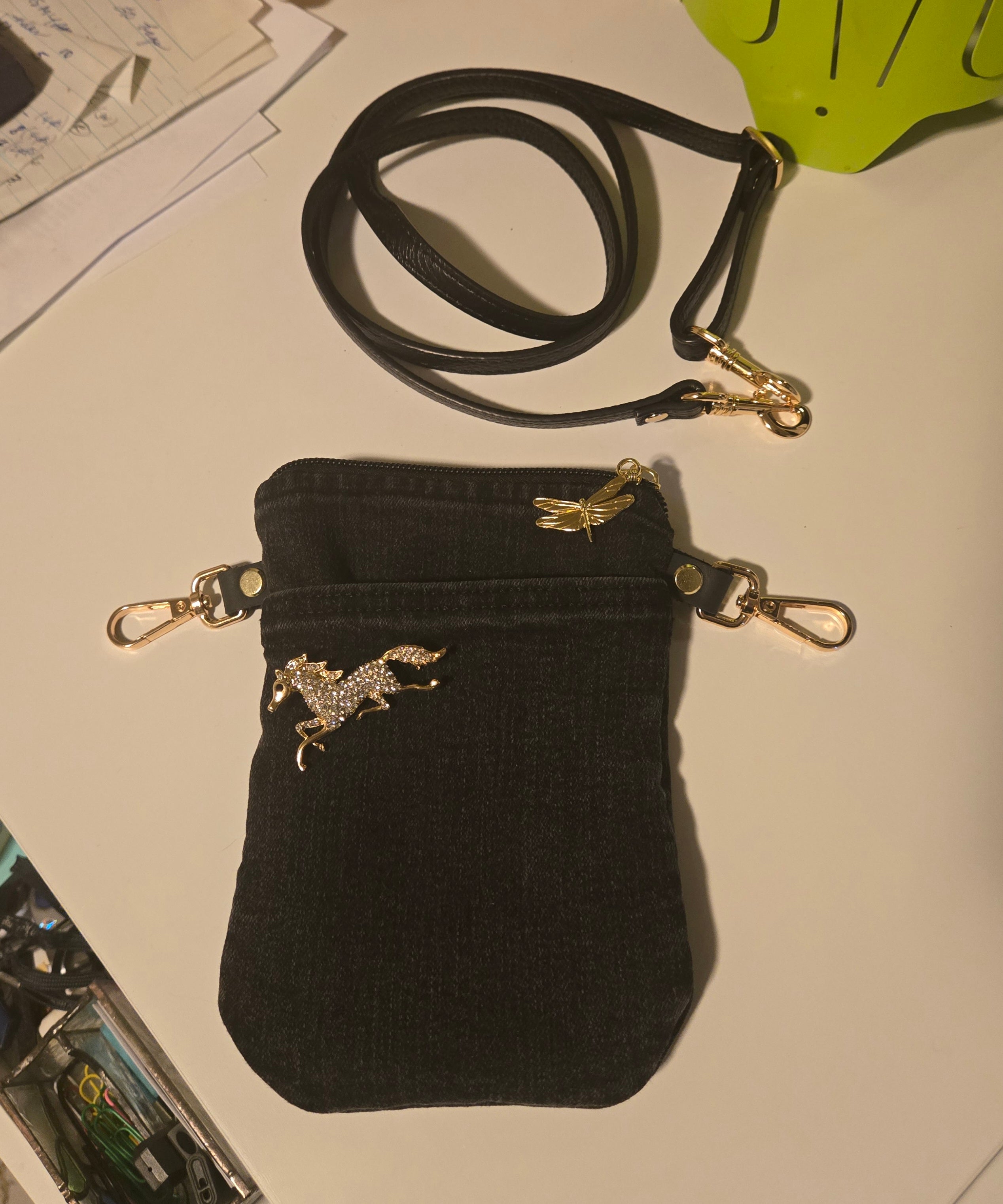 Denim Pocket Cross Body Bag